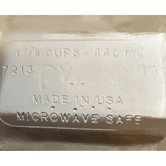 Pyrex Glass Food Storage Container With Red Lid 1.75 Cups 440ml Made In USA Micr - Picture 5 of 7